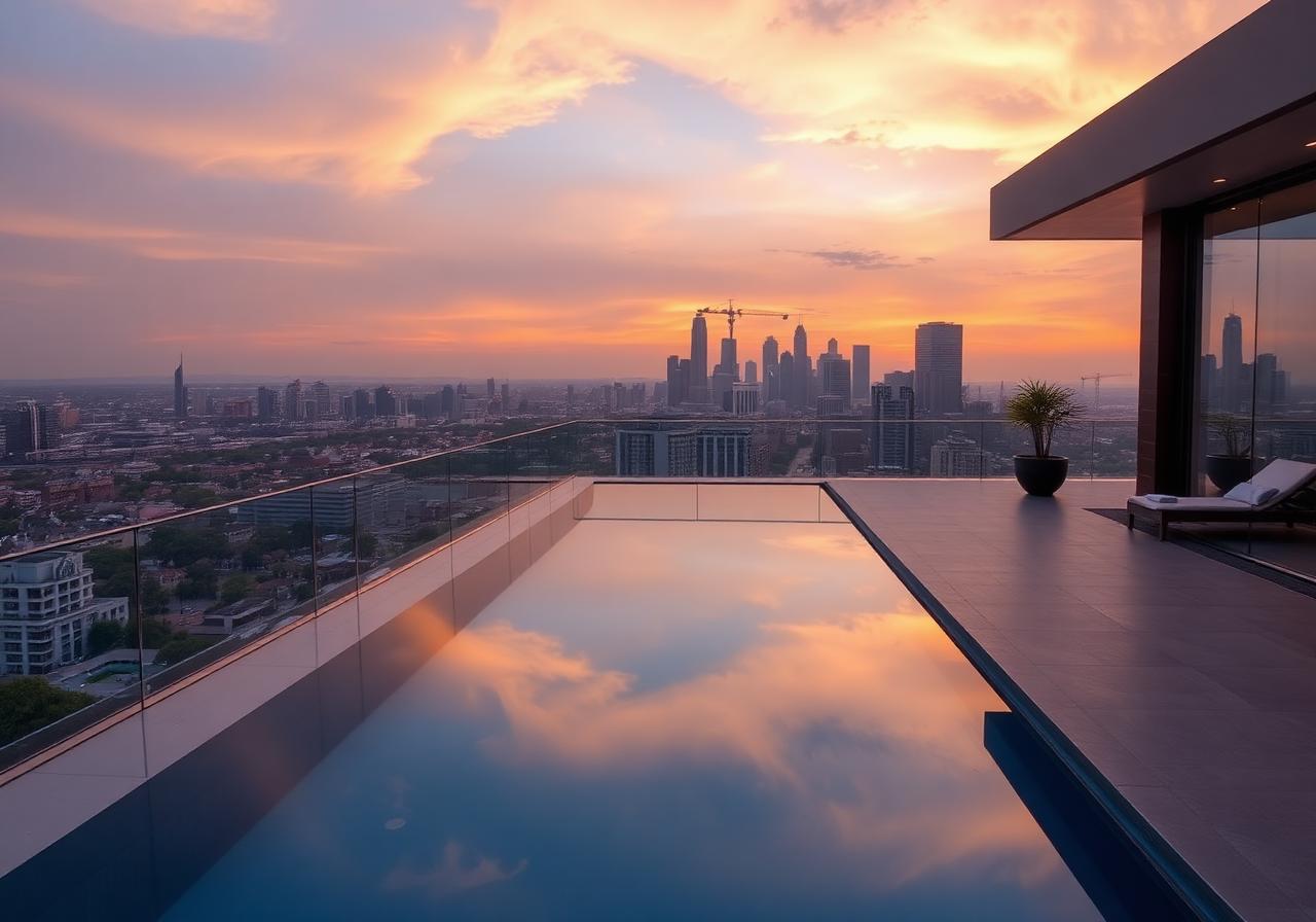 Rooftop infinity pool